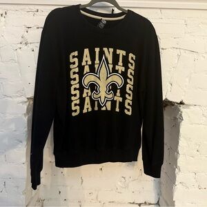 NFL New Orleans Saints Women’s Crewneck Sweatshirt – Size L